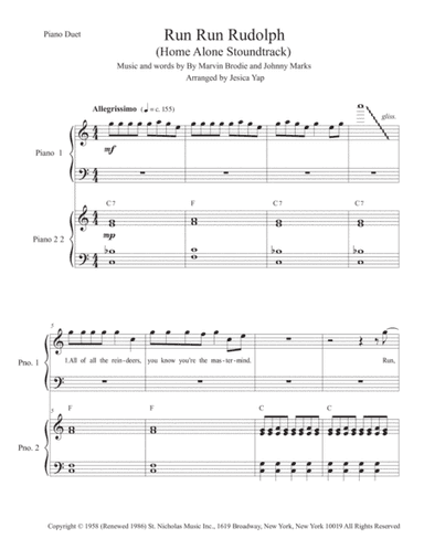Run Rudolph Run (arr. Jesica Yap)