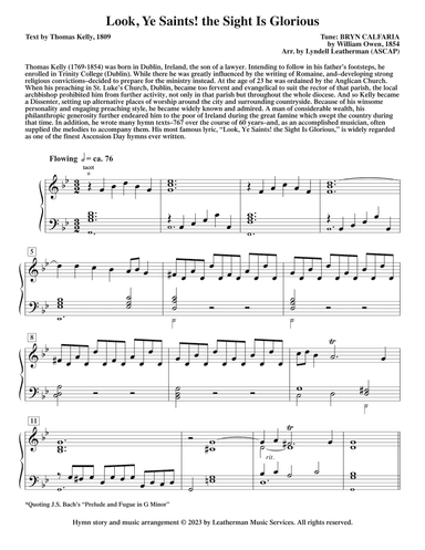 Look, Ye Saints! the Sight Is Glorious (arr. Lyndell Leatherman)