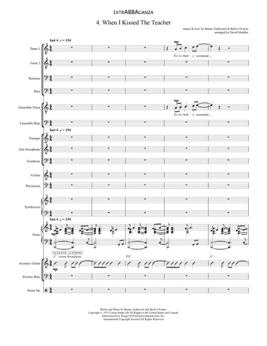 When I Kissed The Teacher (arr. David Maddux)