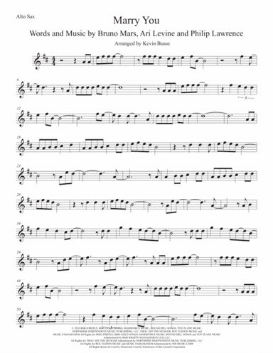 Marry You (arr. Kevin Busse)