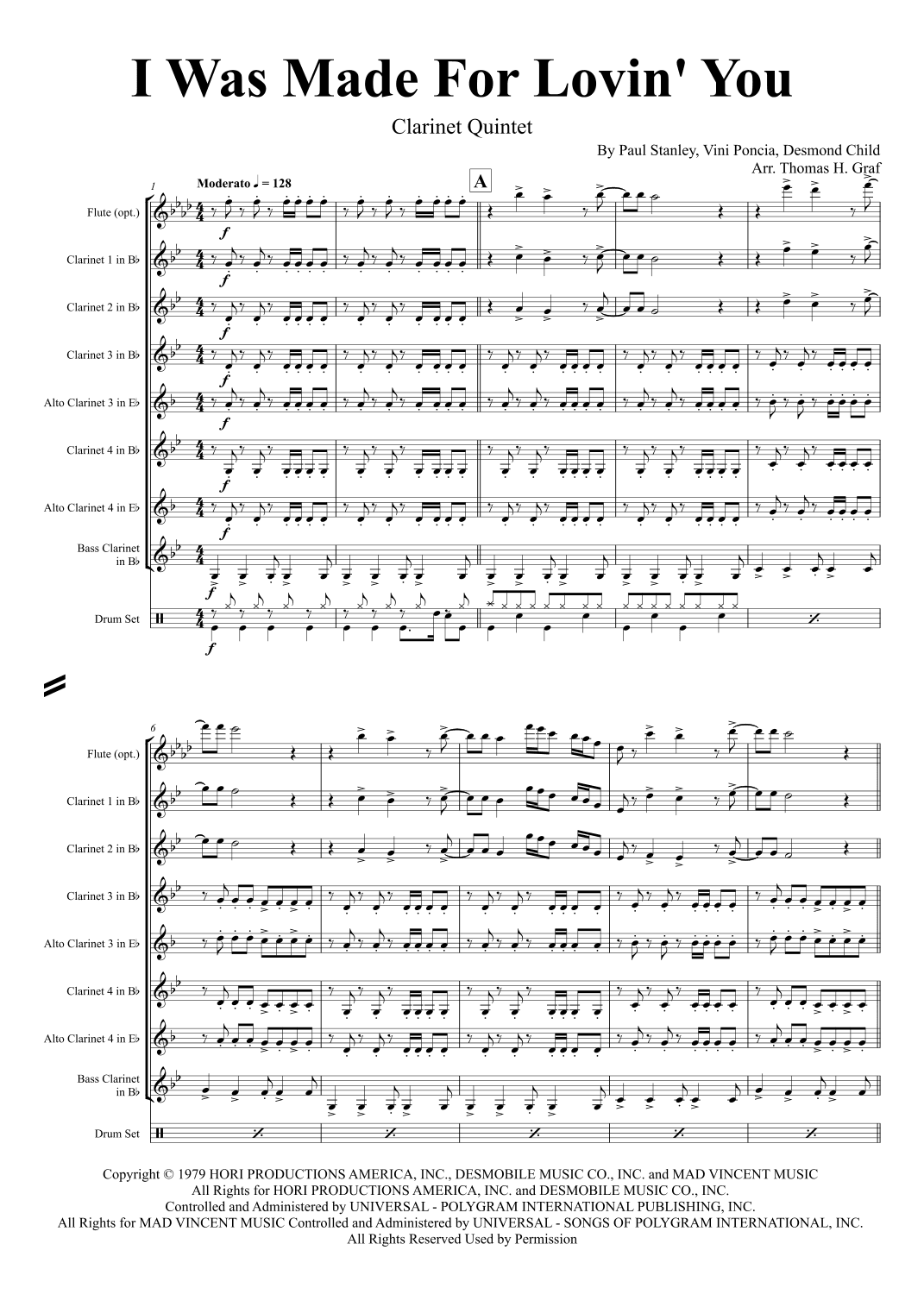 I Was Made For Lovin' You (arr. Thomas H. Graf)