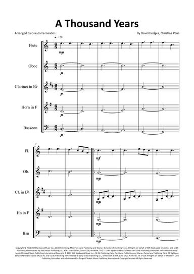 A Thousand Years (arr. Glauco Fernandes)