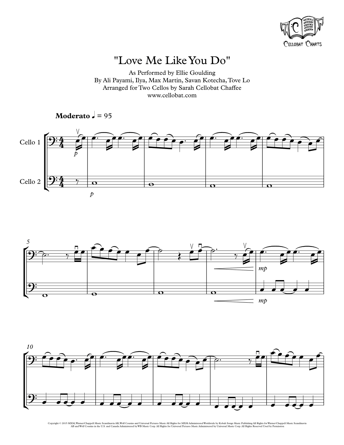 Love Me Like You Do (arr. Sarah Cellobat Chaffee)