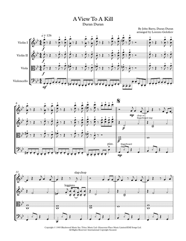 A View To A Kill (arr. Lorento Golofeev)