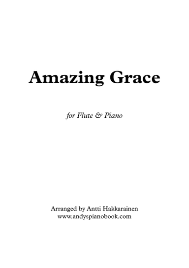 Amazing Grace - Flute & Piano (arr. Antti Hakkarainen)