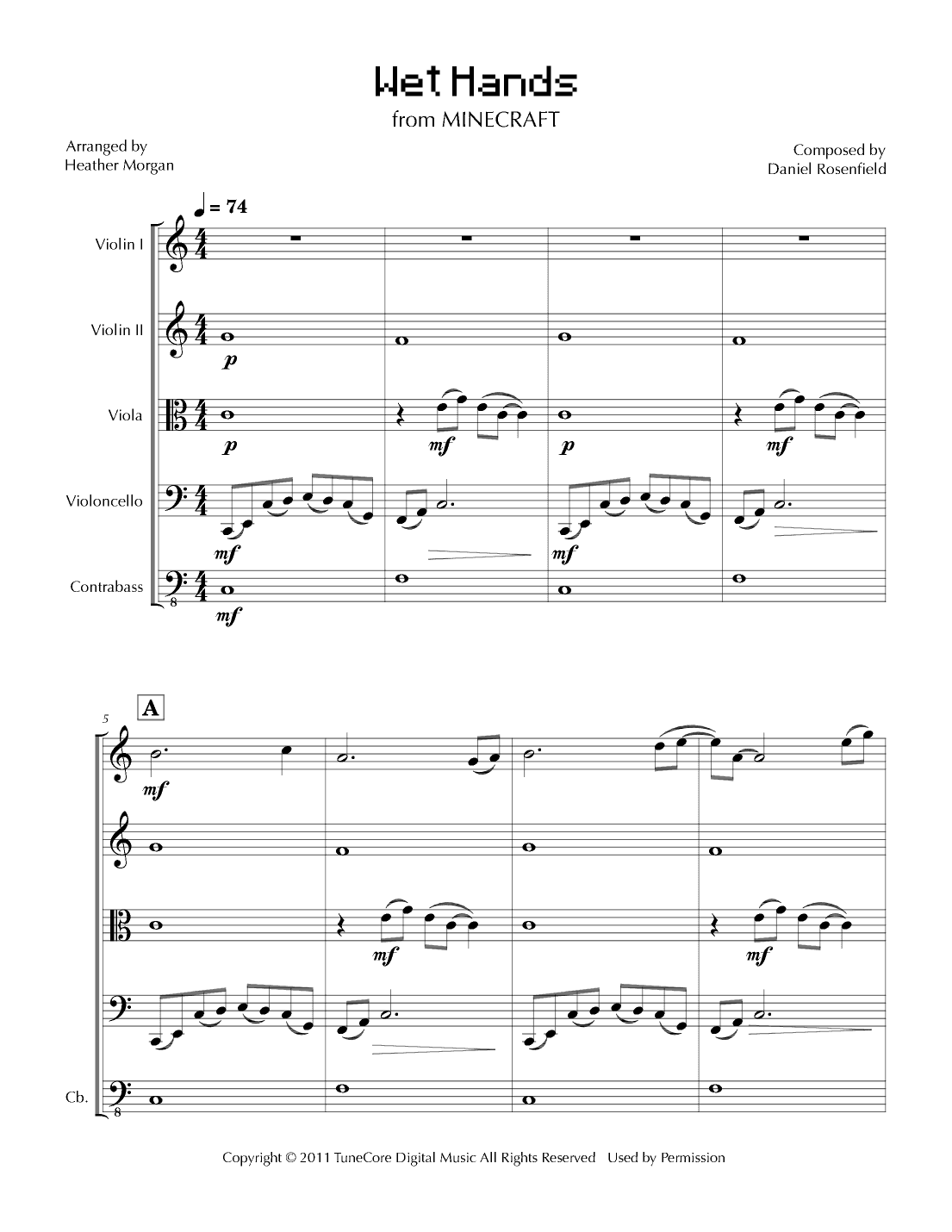Wet Hands (arr. Heather Morgan)