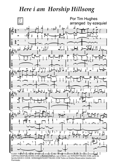 Here I Am To Worship (light Of The World) (arr. ezequiel zeferino edição)