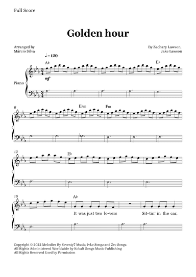 Golden Hour (arr. Márcio Silva)
