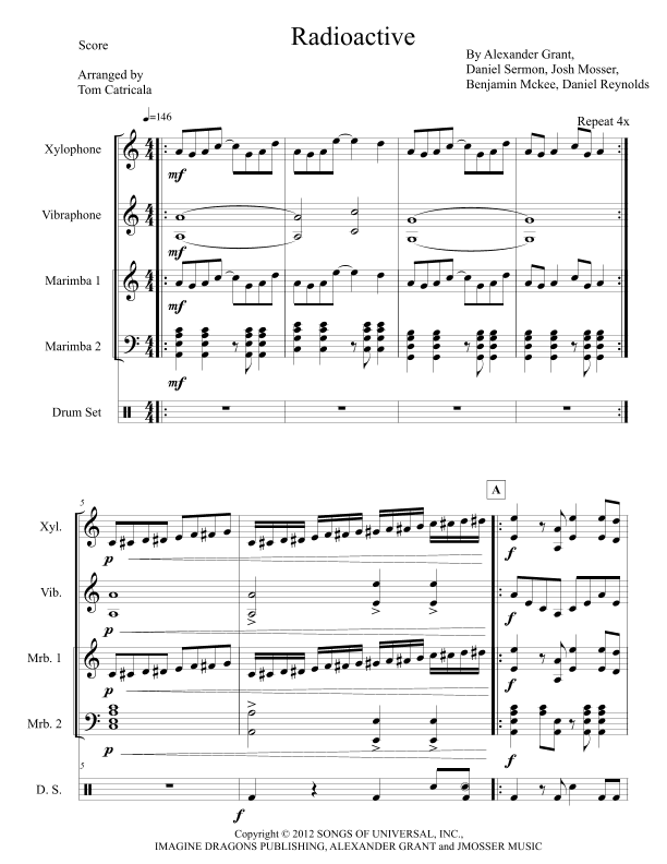 Radioactive (arr. Tom Catricala)