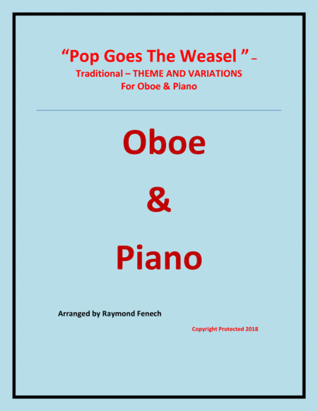 Pop Goes the Weasel - Theme and Variations For Oboe and Piano (arr. Raymond Fenech)