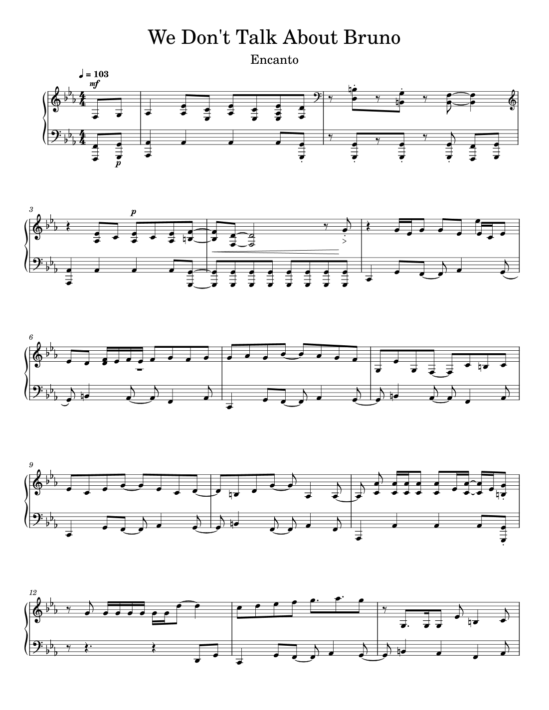 We Don't Talk About Bruno (arr. Noah Turner)