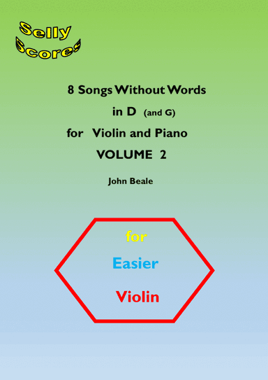 8 Original Songs Without Words for Easier Violin. Volume 2