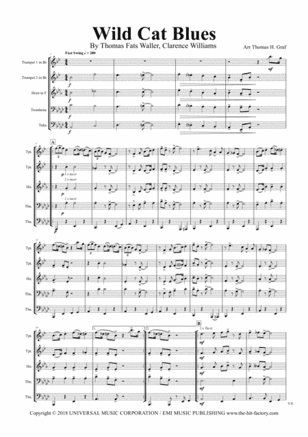 Wildcat Blues (arr. Thomas Graf)