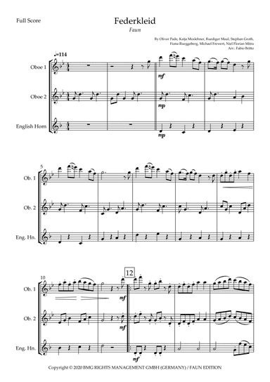 Federkleid (arr. Fabio Britto)