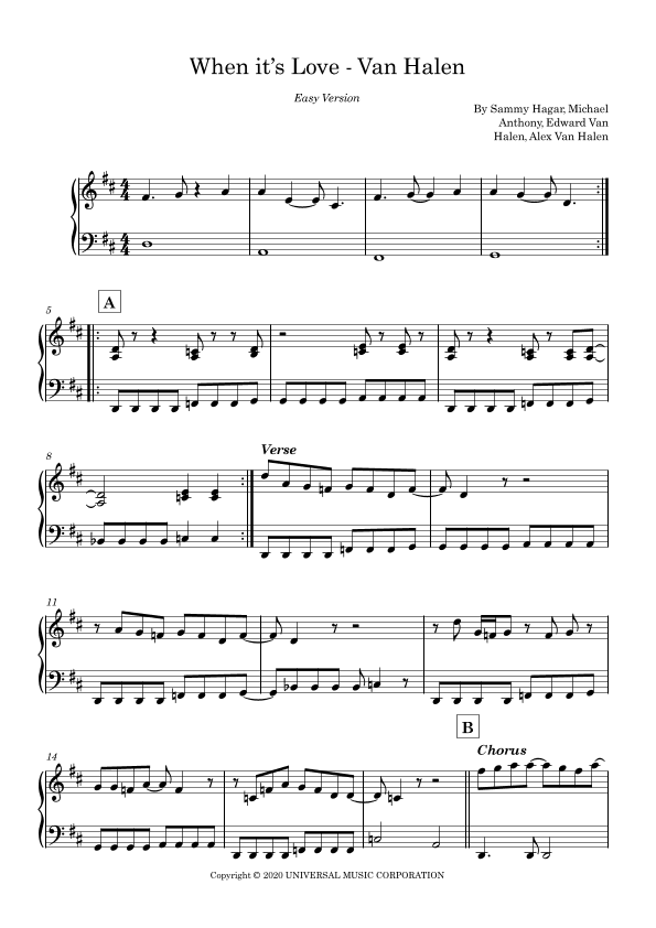 When It's Love (arr. Blechmaxx)