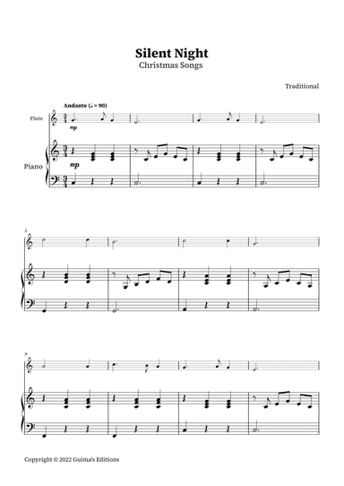 Silent Night (arr. Guima's Editions)