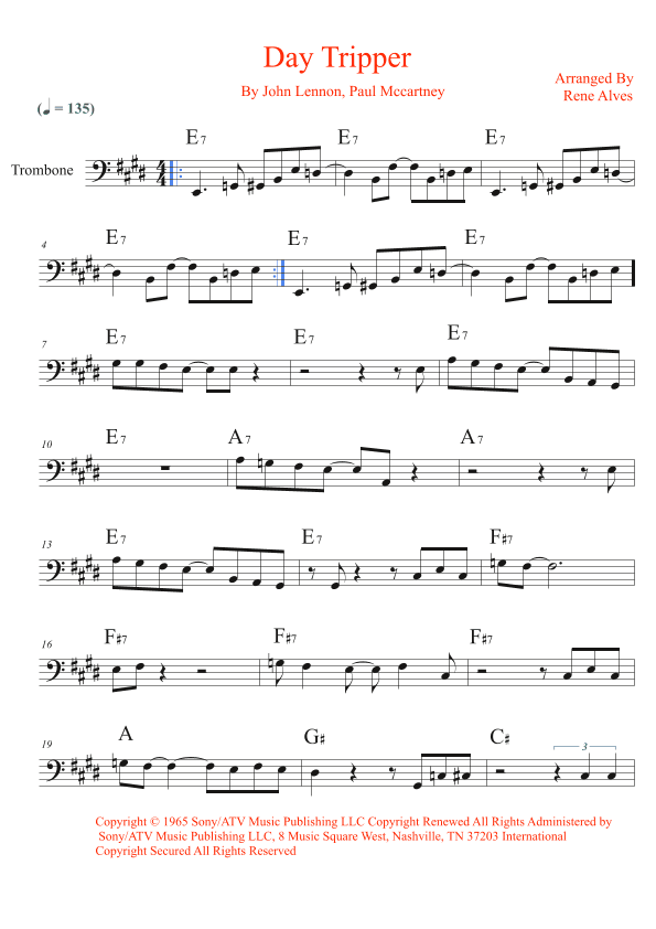 Day Tripper (arr. Rene Alves)
