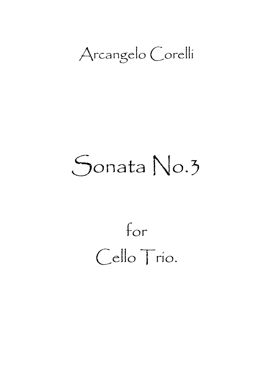 Sonata No.3 (arr. Spencer Bundy)