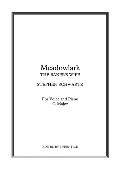 Meadowlark (arr. Jonathan Prentice)