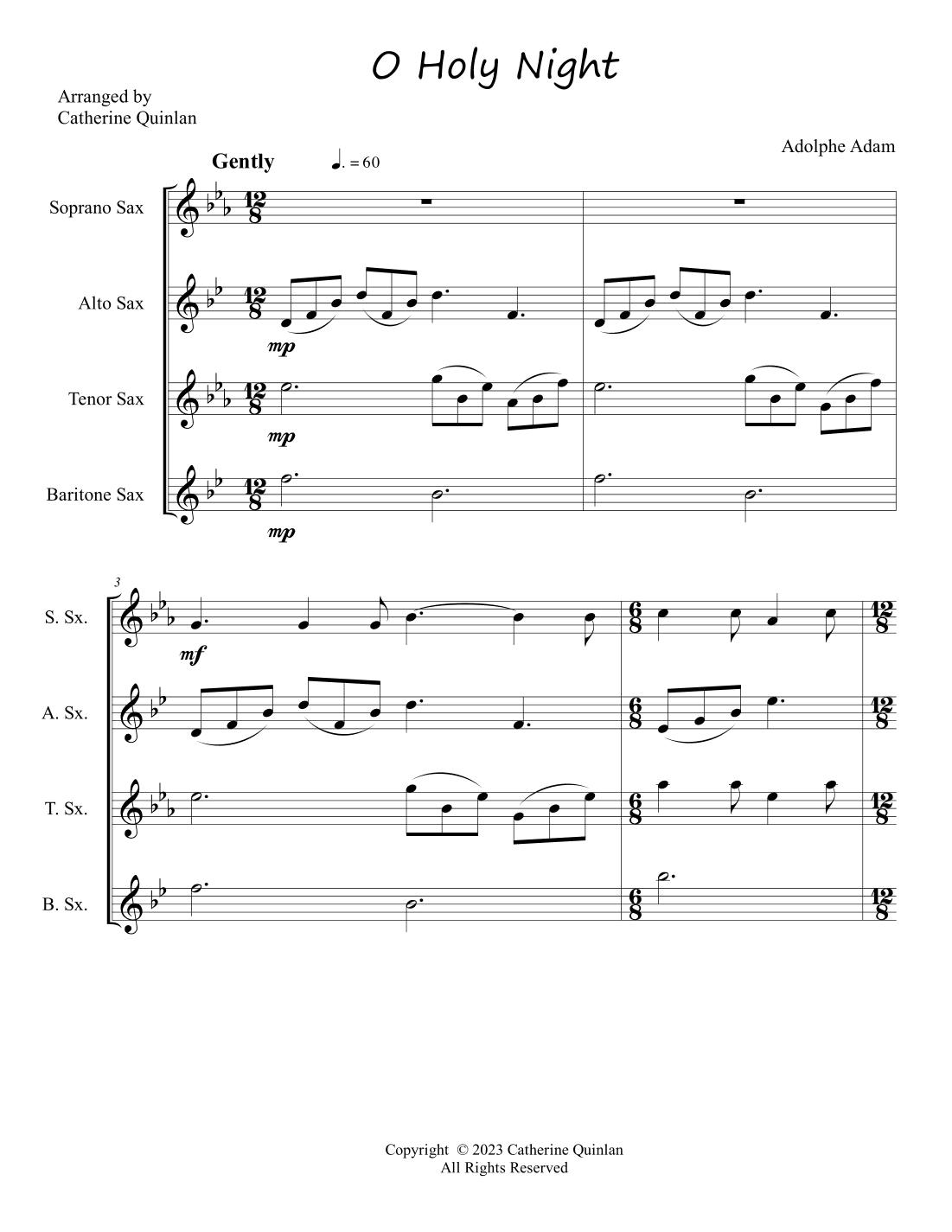 O Holy Night (arr. Catherine Quinlan)