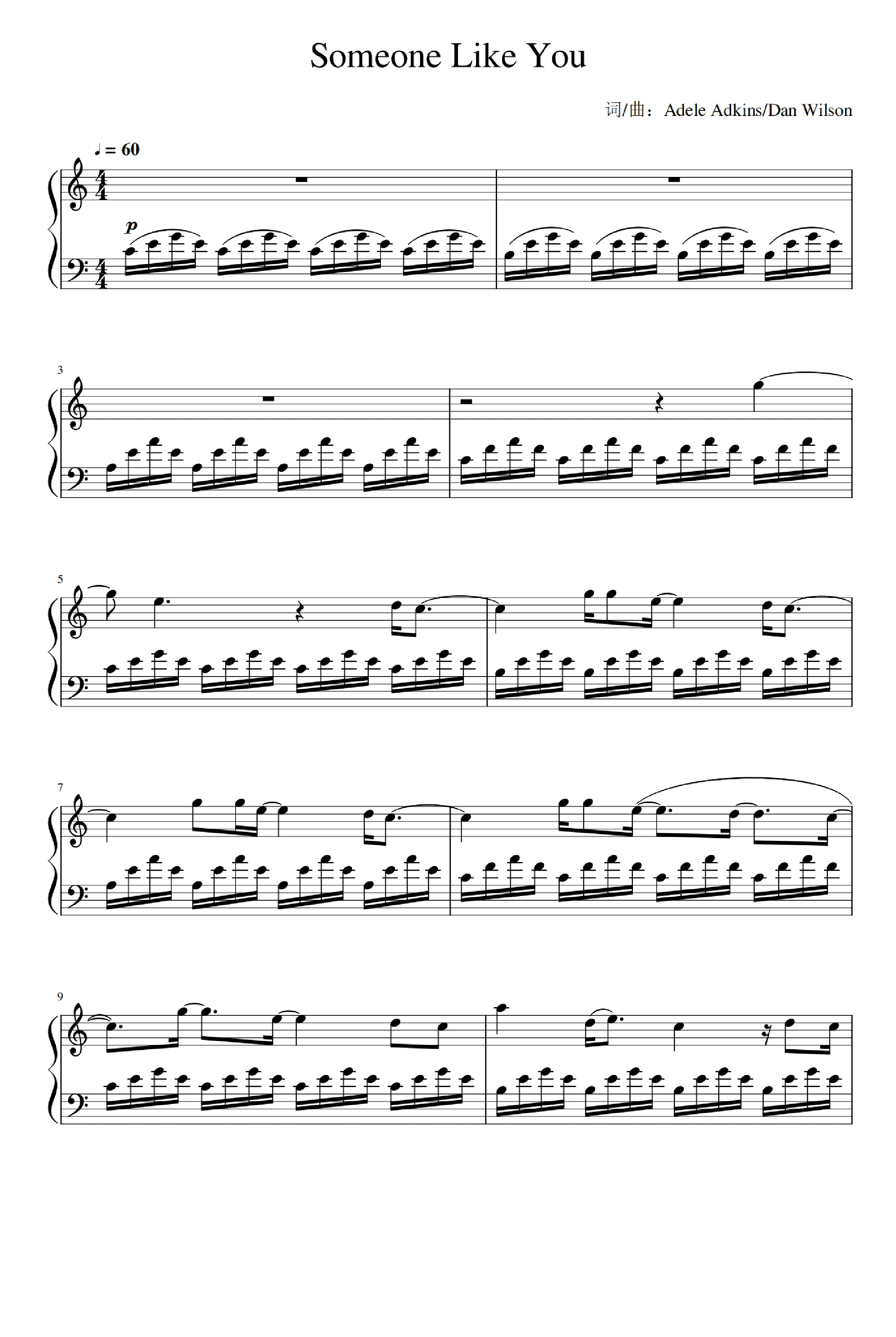 Someone Like You (arr. Adele Adkins)