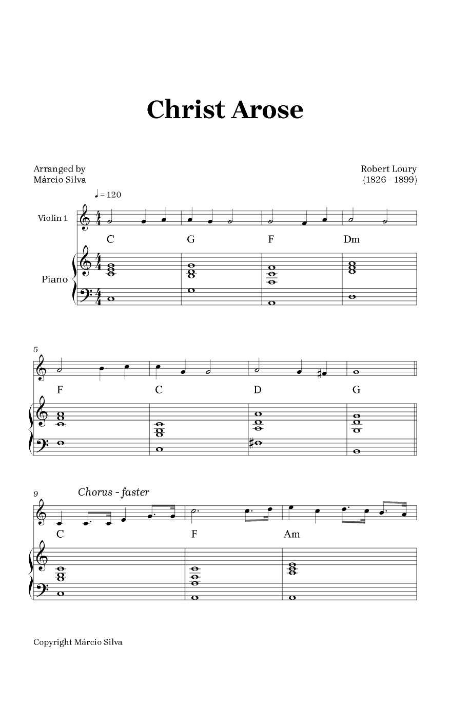 Christ Arose (arr. Márcio Silva)