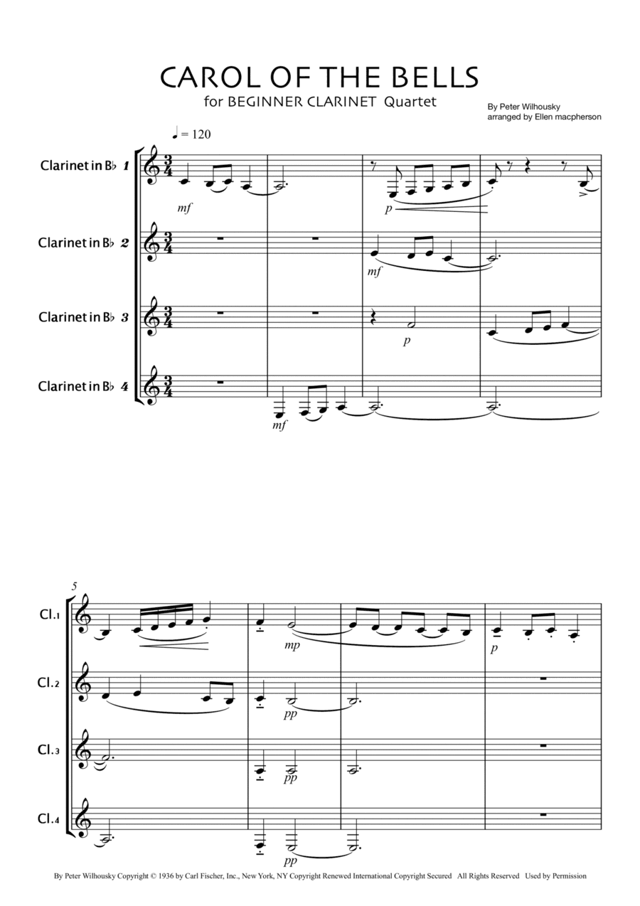 Carol Of The Bells (arr. Ellen Macpherson)