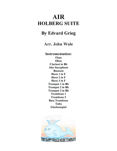 Air: Holberg Suite (arr. John Wale)