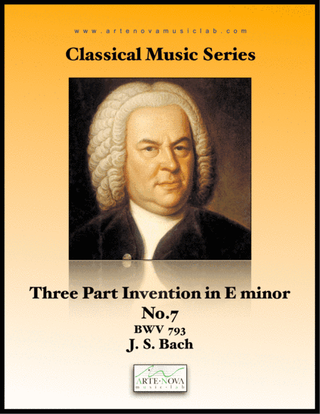 Three Part Invention No. 7 BWV 793 in E minor (arr. Arte Nova Music Lab)