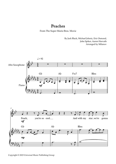 Peaches (arr. Milanov)