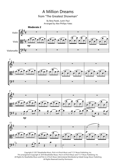 A Million Dreams (arr. Alex Phillips-Yates)
