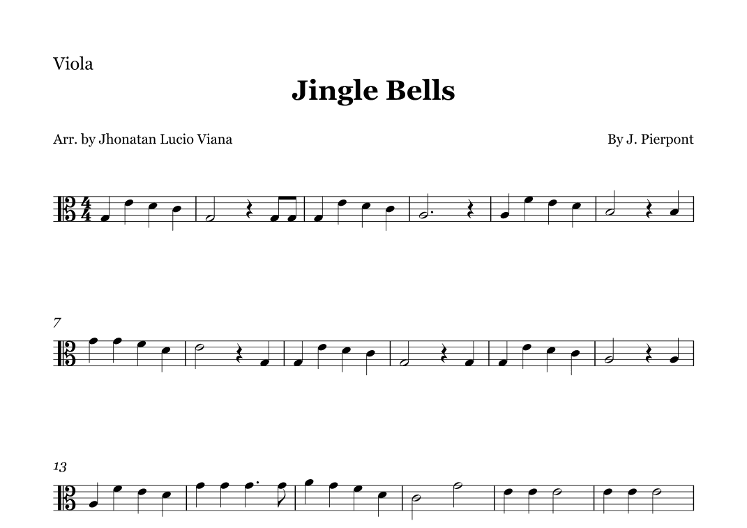 Jingle Bells (arr. Jhonatan Lucio Viana)