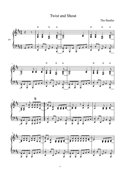 Twist And Shout (arr. The Beatles)