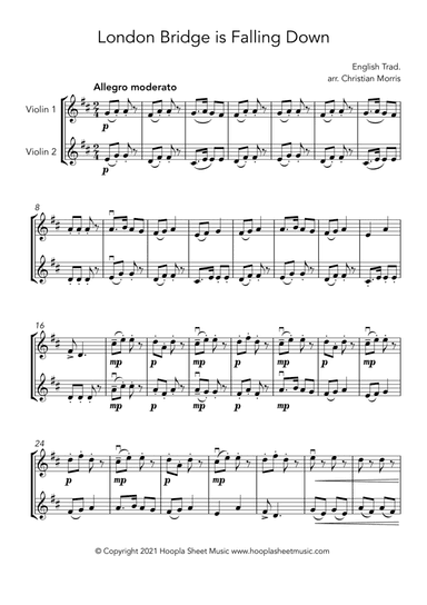 London Bridge is Falling Down (3 Ways) (arr. Christian Morris)