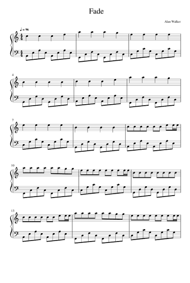 Faded (arr. Alan Walker)