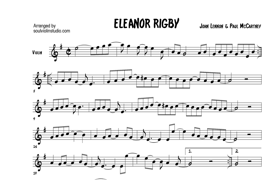 Eleanor Rigby (arr. Soul Violin)