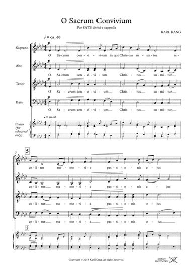 O Sacrum Convivium