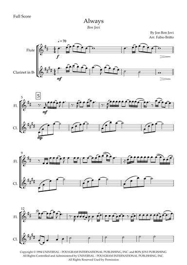 Always (arr. Fabio Britto)