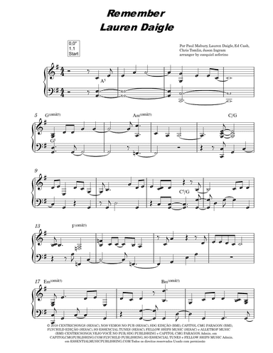 Remember (arr. by ezequiel)