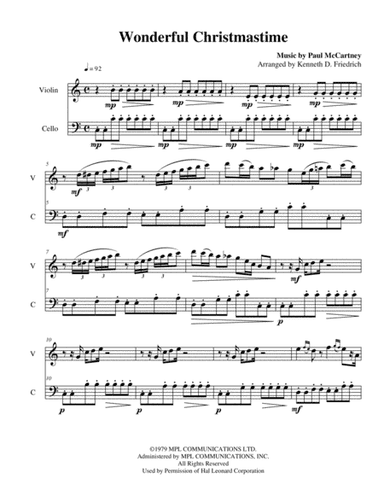Wonderful Christmastime (arr. Kenneth D. Friedrich)