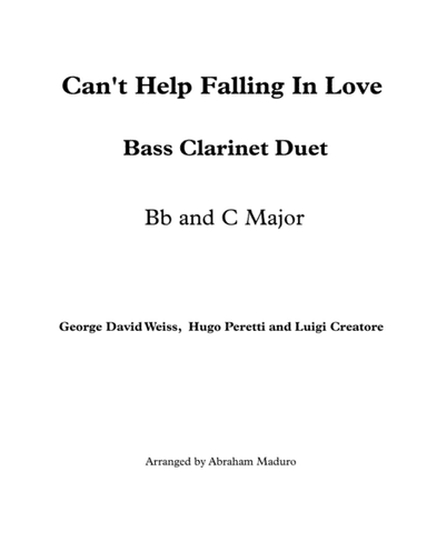 Can't Help Falling In Love (arr. Abraham Maduro)