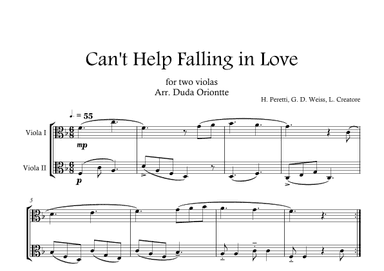 Can't Help Falling In Love (arr. Duda Oriontte)