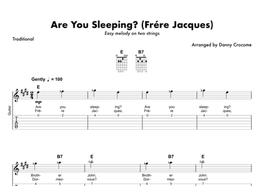 Are You Sleeping? (Frére Jacques) (two string melody) (arr. Danny Crocome)
