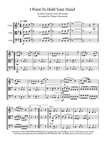 I Want To Hold Your Hand (arr. Thiago Marconato)