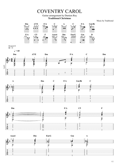 THE COVENTRY CAROL (arr. Damien Roy)