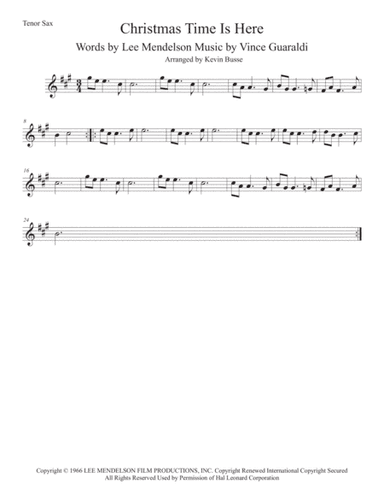 Christmas Time Is Here (arr. Kevin Busse)