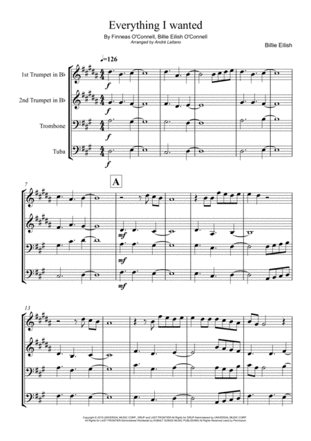 Everything I Wanted (arr. ANDRE LAITANO)