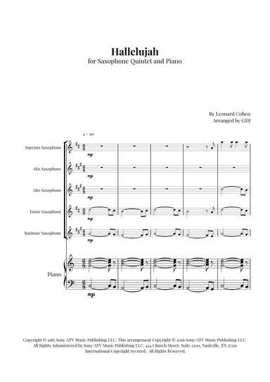 Hallelujah (arr. GDJ)
