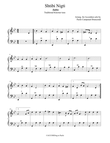 Shtibi Nigti (arr. Paolo Campanari Brancondi)