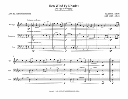 Hen Wlad Fy Nhadau (arr. Dominic Meccia)